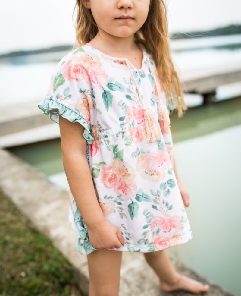 Ruffle Swim Cover - Peachy Keen