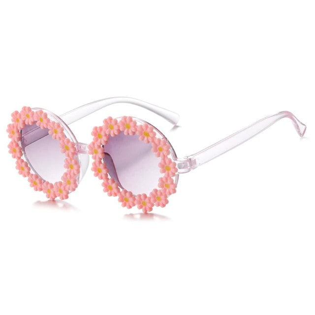 Retro Daisy Sunglasses - Pink