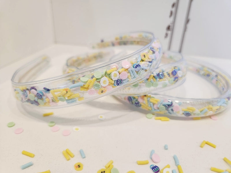Confetti Shaker Headband - Chicks & Eggs