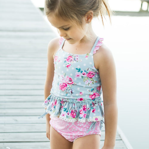 Selah Tankini Swimsuit - Vintage Dot – Cheeky Plum