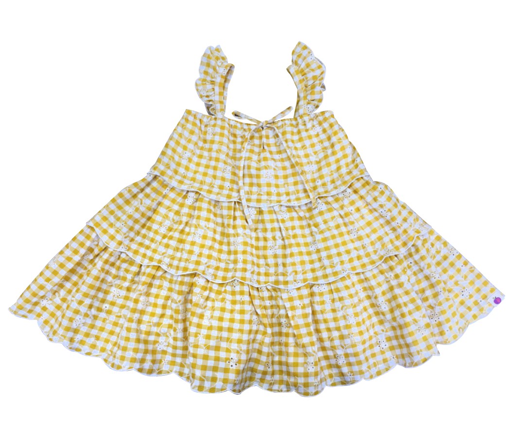 Hana Eyelet Dress - Sunshine