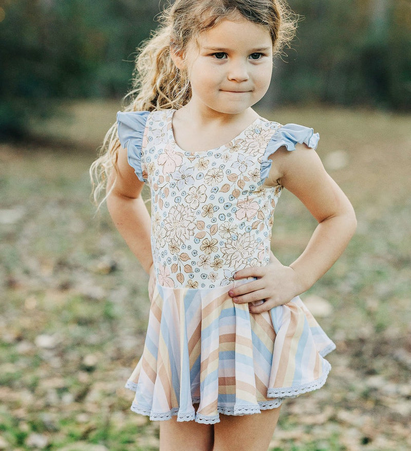 Farrah Leotard - Iris Bouquet
